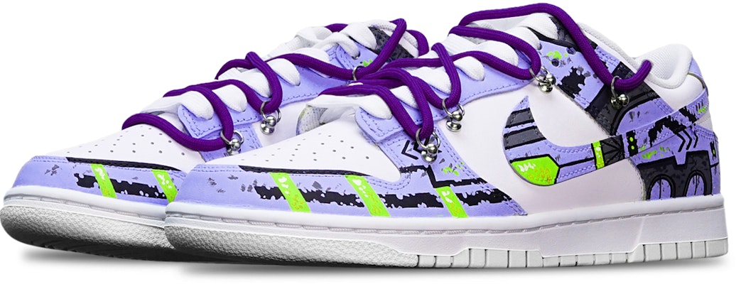 나이키 덩크 로우 '건담 사이버펑크 해체 블루 퍼플 화이트' (shortened: 덩크 로우 '건담 사이버펑크 해체') DH9765-100(TeamT-战损III蓝紫S-BOX) Lookbook 나이키 덩크 로우 '건담 사이버펑크 해체 블루 퍼플 화이트' (shortened: 덩크 로우 '건담 사이버펑크 해체') DH9765-100(TeamT-战损III蓝紫S-BOX)