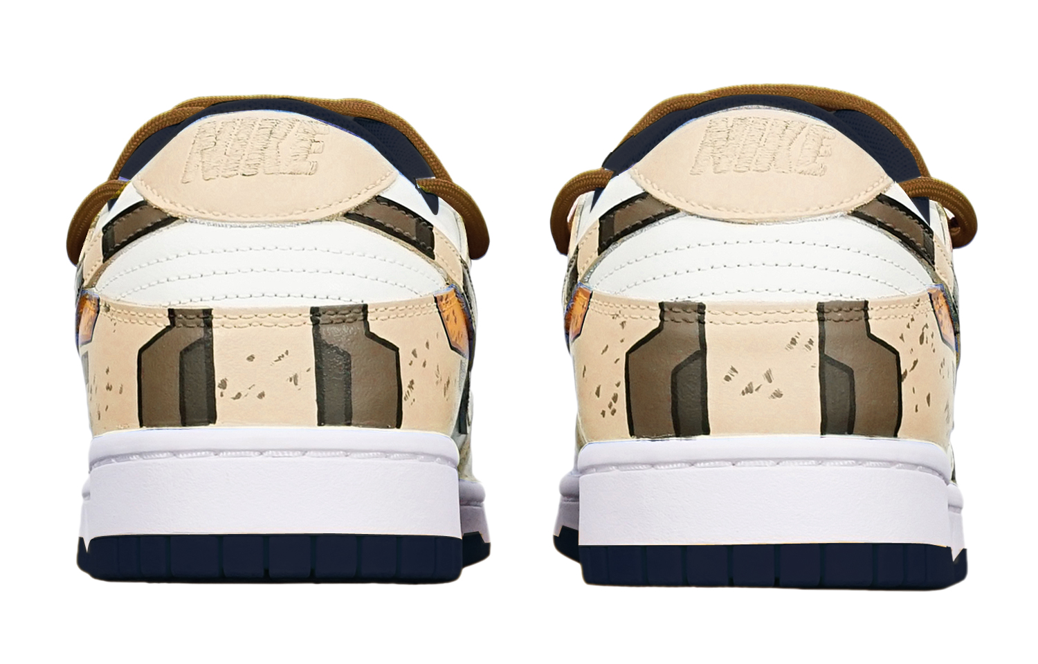 Shop [定制鞋款] 耐克Dunk Low '高达赛博朋克解构米白色' DH9765-300(TeamT-战损II卡其S-BOX)