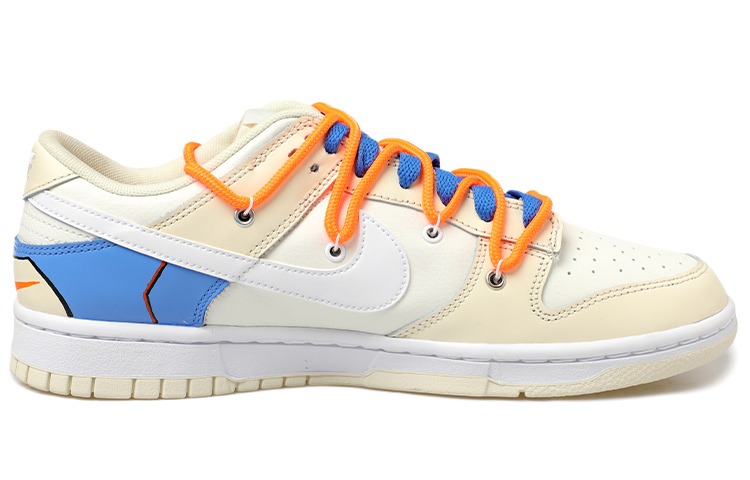 Order 【定製球鞋】Nike Dunk Low 高達 機甲風 解構鞋帶 銀勾 機甲戰士 元宇宙主題 低幫 板鞋 男款 藍橙