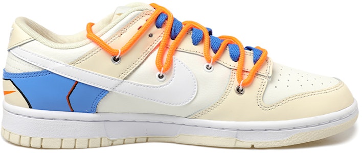 【定製球鞋】Nike Dunk Low 高達 機甲風 解構鞋帶 銀勾 機甲戰士 元宇宙主題 低幫 板鞋 男款 藍橙 Order 【定製球鞋】Nike Dunk Low 高達 機甲風 解構鞋帶 銀勾 機甲戰士 元宇宙主題 低幫 板鞋 男款 藍橙