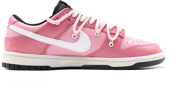 【定製球鞋】 Nike Dunk Low Gypsy Rose 解構鞋帶 吉普賽玫瑰 低幫 板鞋 男款 粉白 Order 【定製球鞋】 Nike Dunk Low Gypsy Rose 解構鞋帶 吉普賽玫瑰 低幫 板鞋 男款 粉白