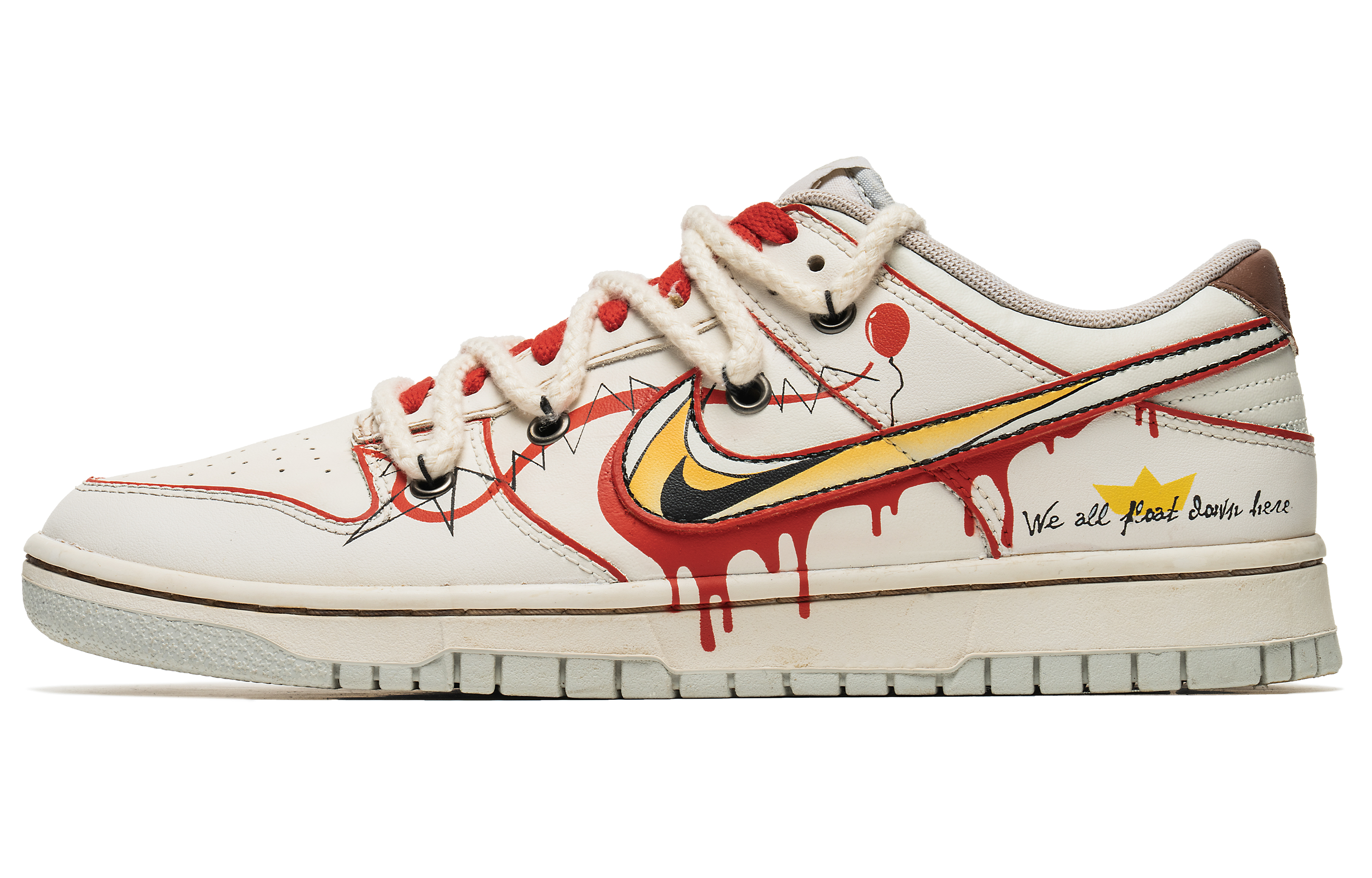 Buy [Kasut Custom] Nike Dunk Low 'Halloween Crane' DV0831-101-485288