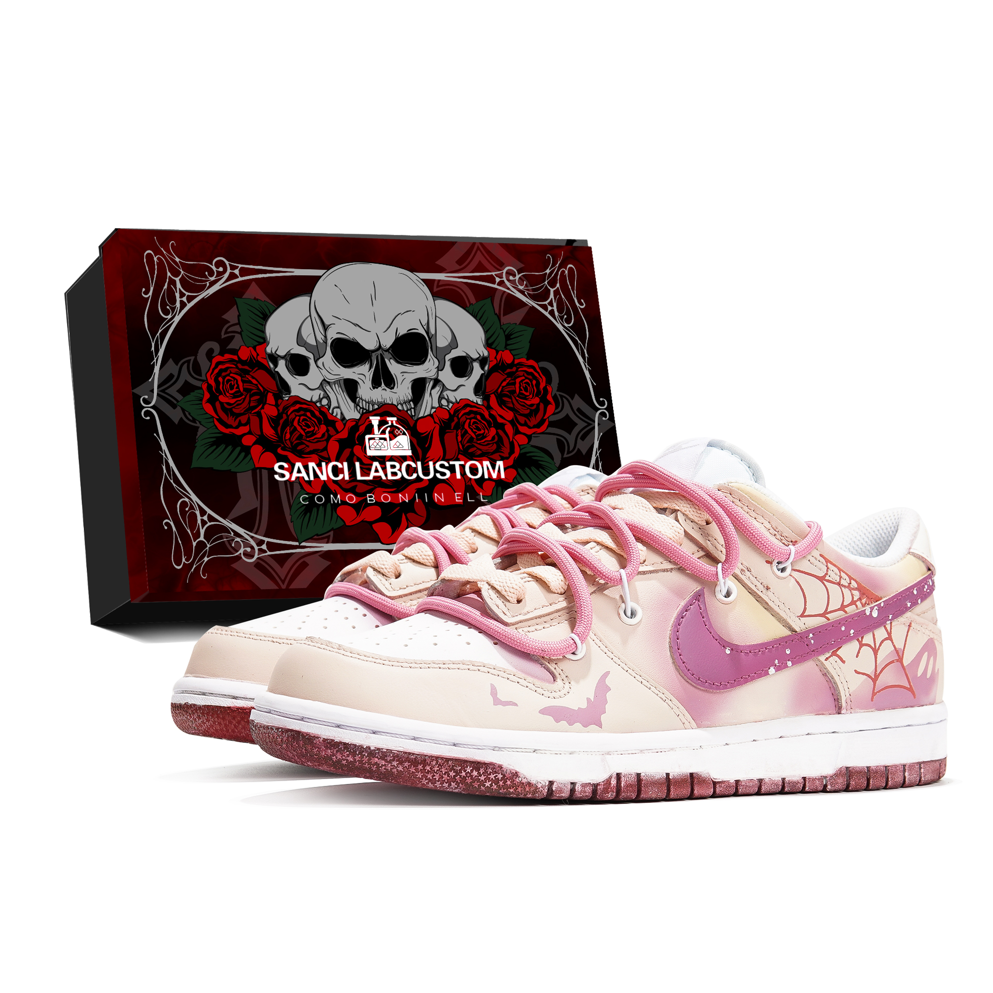 Buy [定制鞋款] 耐克Dunk Low '万圣节实验室粉幻影血腥玛丽' DH9765-102-485152