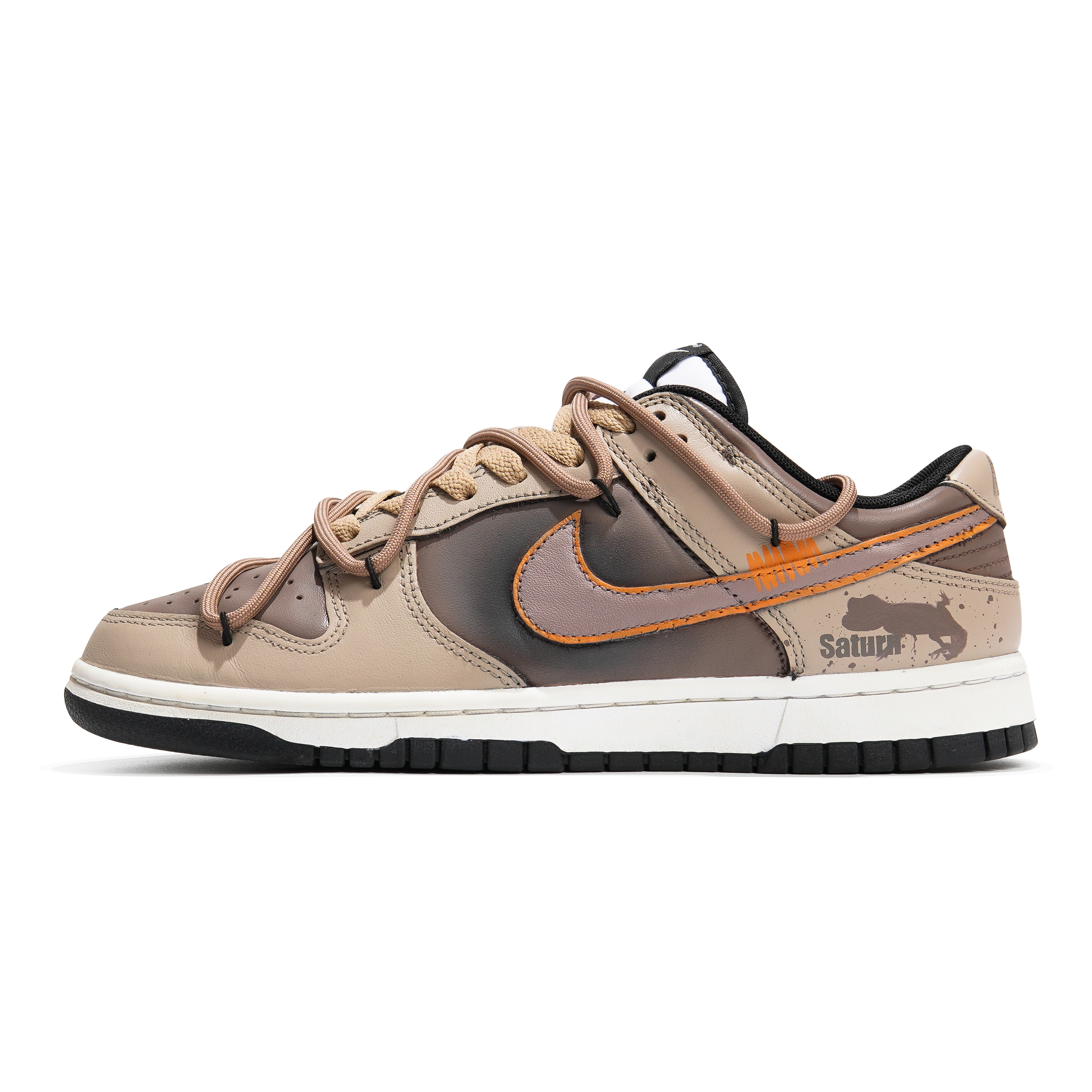Buy [Kasut Custom] Nike Dunk Low 'Halloween Splash Gecko Perang Mocha' DD1391-100-478500