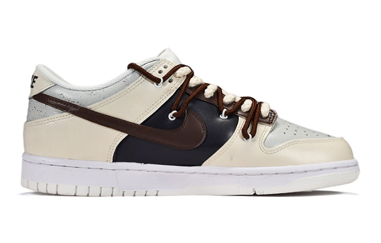 Order 【定制鞋款】耐克 Dunk Low '手绘巧克力斑点特别鞋盒' DH9765-100(TeamE-女款巧克力S-BOX)