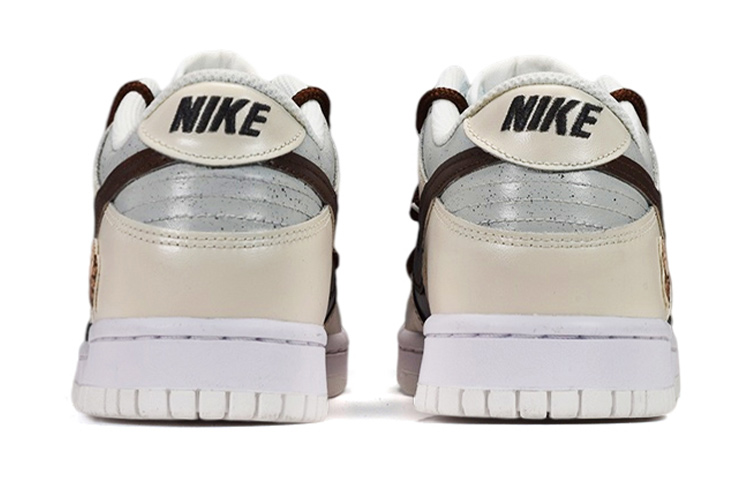 Shop 【定制鞋款】耐克 Dunk Low '手绘巧克力斑点特别鞋盒' DH9765-100(TeamE-女款巧克力S-BOX)