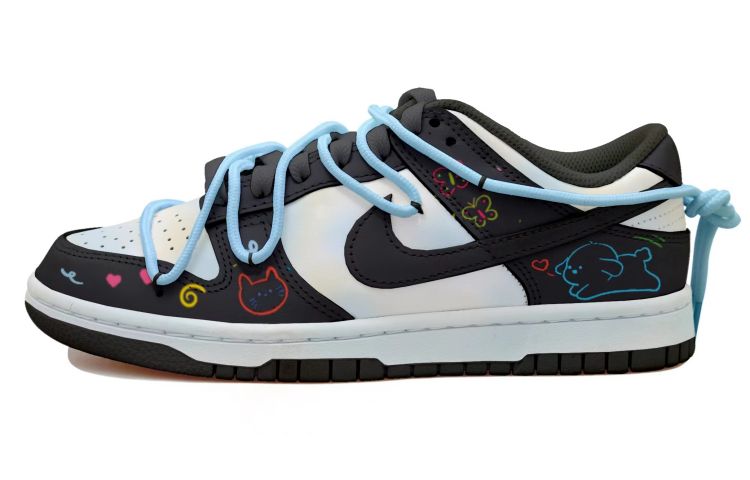 Buy Zapatillas Nike Dunk Low 'Gatos y Perros Graffiti a Mano Deconstruidas' CW1590-100(Team拾玖-萌宠聚会S-BOX）