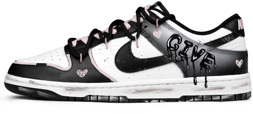 【定製球鞋】 Nike Dunk 高質感 手繪塗鴉 愛心 經典 好搭 高仿舊風 懷舊 防滑耐磨輕便透氣 低筒 板鞋 男款 黑白 Buy 【定製球鞋】 Nike Dunk 高質感 手繪塗鴉 愛心 經典 好搭 高仿舊風 懷舊 防滑耐磨輕便透氣 低筒 板鞋 男款 黑白