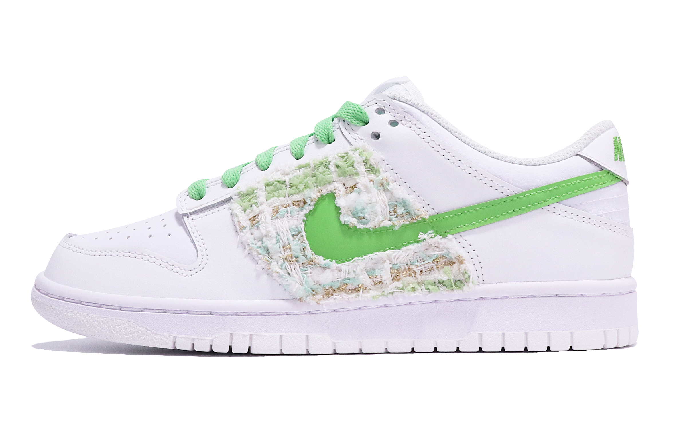 Buy Zapatillas Nike Dunk Low 'Handcraft Patchwork Blanco Vintage Verde' DH9765-100(TeamTen-女款小香风白绿)