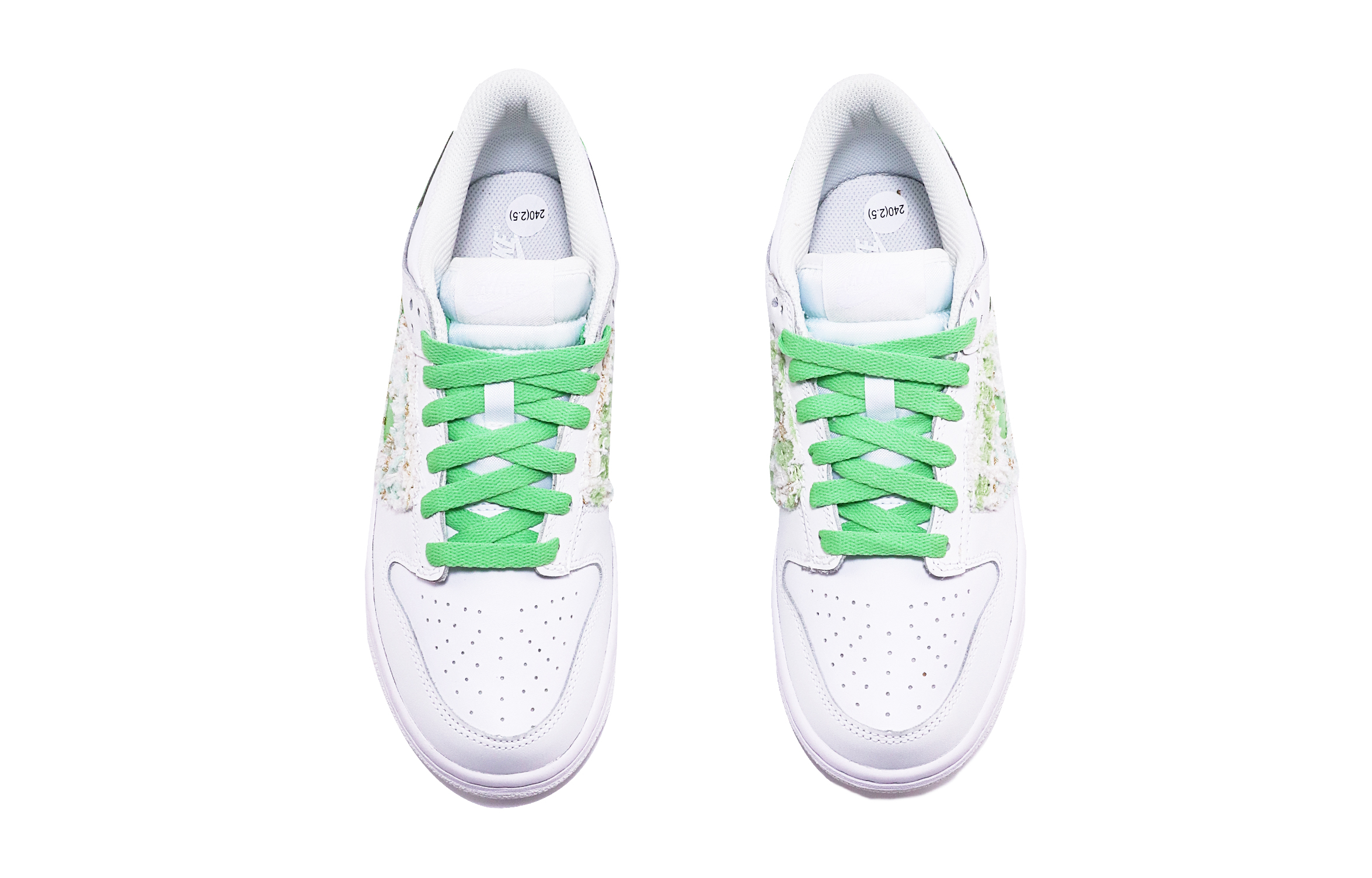 Shop Zapatillas Nike Dunk Low 'Handcraft Patchwork Blanco Vintage Verde' DH9765-100(TeamTen-女款小香风白绿)