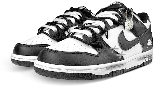 ナイキ ダンク ロー "ハッピーパピー" (黒白) DD1391-100(Team47-男款快乐小狗) Lookbook ナイキ ダンク ロー "ハッピーパピー" (黒白) DD1391-100(Team47-男款快乐小狗)