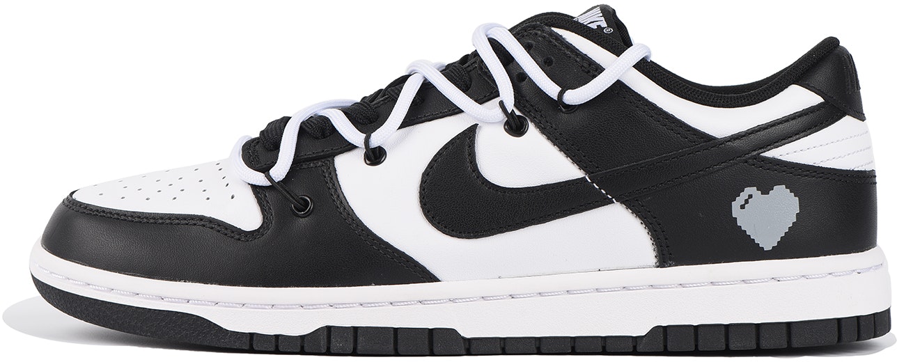 custom-shoes-nike-dunk-low-heart-deconstructed-black-white-cw-1590-100-team