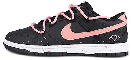 ナイキダンクロー「ハートダブルバックル ブラック-ピンク」カスタムシューズ DV0831-002(Team58-爱心双扣) Buy ナイキダンクロー「ハートダブルバックル ブラック-ピンク」カスタムシューズ DV0831-002(Team58-爱心双扣)
