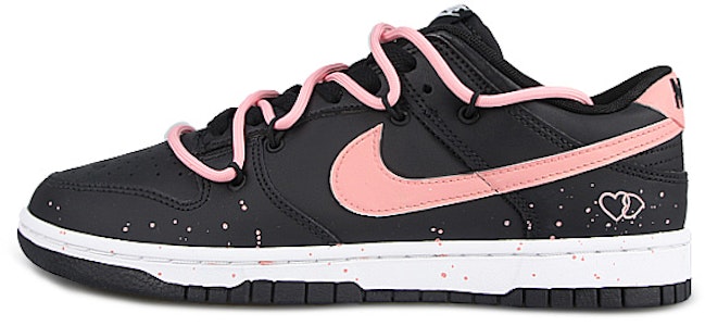 【訂製球鞋】Nike Dunk 低筒 潮流復古 愛心雙扣 潮流 解構 防滑耐磨輕便 低筒 板鞋 男款 黑粉 Buy 【訂製球鞋】Nike Dunk 低筒 潮流復古 愛心雙扣 潮流 解構 防滑耐磨輕便 低筒 板鞋 男款 黑粉