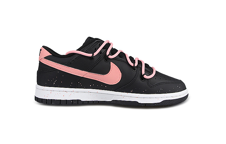 Order [Zapatillas Personalizadas] Nike Dunk Low 'Heart Double Buckle Negro-Rosa' DV0831-002(Team58-爱心双扣)