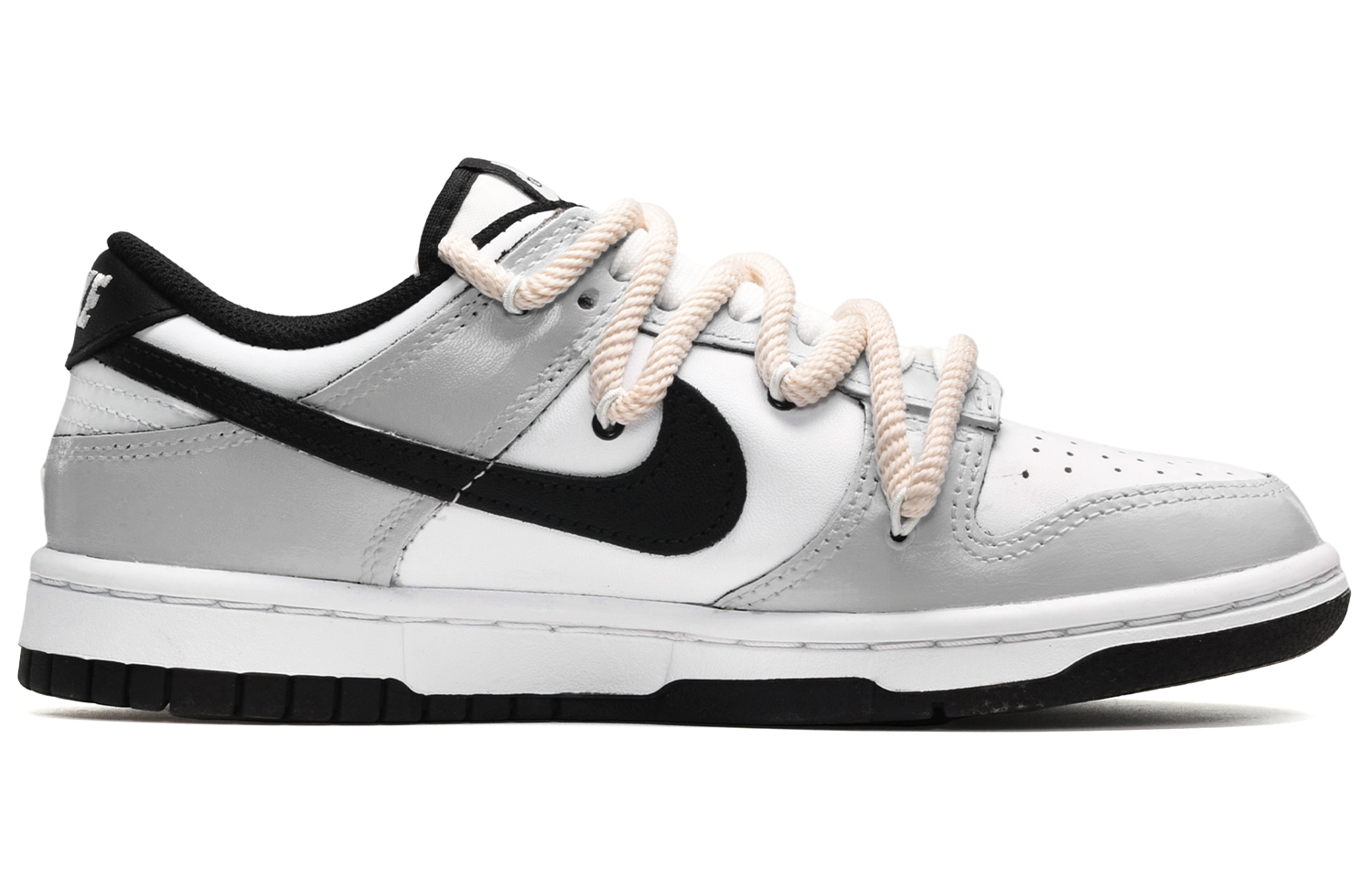 Lookbook ナイキ ダンク LOW ハートパッチ 黒白 (Nike Dunk LOW Heart Patch Black/White) DD1391-100(TeamE-男款爱心贴黑白灰)