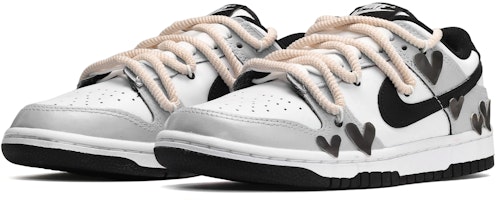 ナイキ ダンク LOW ハートパッチ 黒白 (Nike Dunk LOW Heart Patch Black/White) DD1391-100(TeamE-男款爱心贴黑白灰) Purchase ナイキ ダンク LOW ハートパッチ 黒白 (Nike Dunk LOW Heart Patch Black/White) DD1391-100(TeamE-男款爱心贴黑白灰)