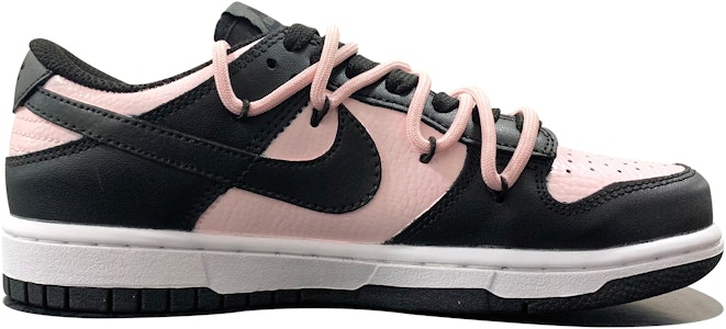 【定製球鞋】 Nike Dunk Low 愛心吊墜 解構風 雙鞋帶 手繪塗鴉 低幫 板鞋 男款 黑粉 Order 【定製球鞋】 Nike Dunk Low 愛心吊墜 解構風 雙鞋帶 手繪塗鴉 低幫 板鞋 男款 黑粉