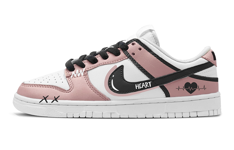 Buy [定制鞋款] 耐克Dunk低帮 '粉黑爱心' DH9765-100(TeamS-甜酷黑粉女S-BOX)
