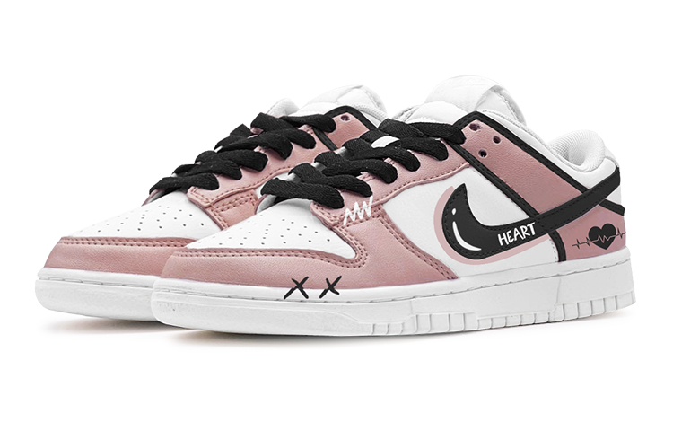 Lookbook [定制鞋款] 耐克Dunk低帮 '粉黑爱心' DH9765-100(TeamS-甜酷黑粉女S-BOX)