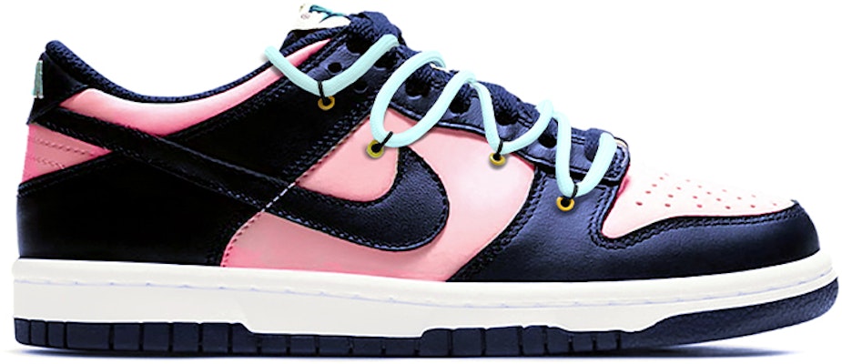 【定製球鞋】 Nike Dunk Low 心跳 日常定製 低筒 板鞋 男女同款 黑藍粉 Order 【定製球鞋】 Nike Dunk Low 心跳 日常定製 低筒 板鞋 男女同款 黑藍粉