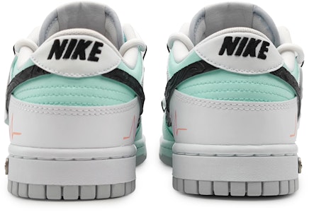 【訂製球鞋】 Nike Dunk Low 指紋愛心 心動旋律 雕花皮勾 解構紋理 標牌可拆卸 低筒 板鞋 GS 青灰色 Purchase 【訂製球鞋】 Nike Dunk Low 指紋愛心 心動旋律 雕花皮勾 解構紋理 標牌可拆卸 低筒 板鞋 GS 青灰色