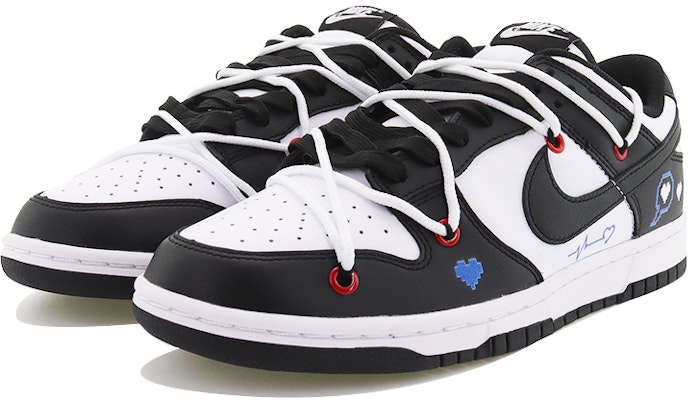 나이키 덩크 로우 '하트' (커스텀) DD1391-100(Team10-心电感应) Lookbook 나이키 덩크 로우 '하트' (커스텀) DD1391-100(Team10-心电感应)