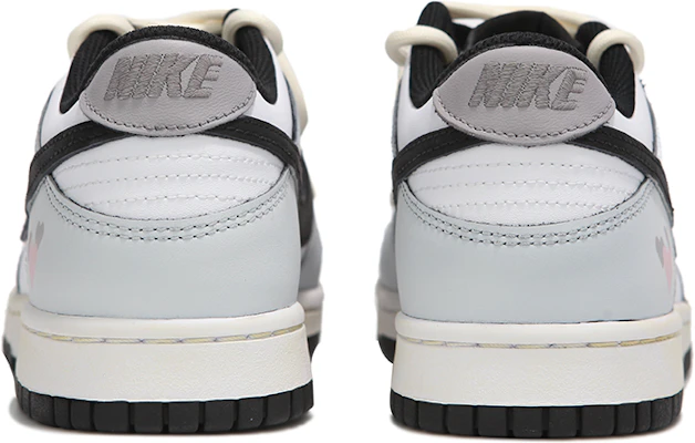 【客製化球鞋】Nike Dunk Low 火心 愛心小惡魔 活力三勾 高街 解構綁帶 復古 低幫 板鞋 GS 白灰黑 Shop 【客製化球鞋】Nike Dunk Low 火心 愛心小惡魔 活力三勾 高街 解構綁帶 復古 低幫 板鞋 GS 白灰黑