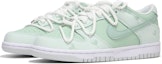 Lookbook 【客製球鞋】Nike Dunk Low 熱浪 茉莉香氣 低飽和度 復古 解構束帶 低筒 滑板鞋 GS 綠色