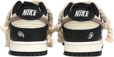 【量身打造球鞋】Nike Dunk Low 熱浪 腰果花 熊貓 深染復古 麻繩綁帶 復古 低筒 板鞋 GS 黑白色 Shop 【量身打造球鞋】Nike Dunk Low 熱浪 腰果花 熊貓 深染復古 麻繩綁帶 復古 低筒 板鞋 GS 黑白色