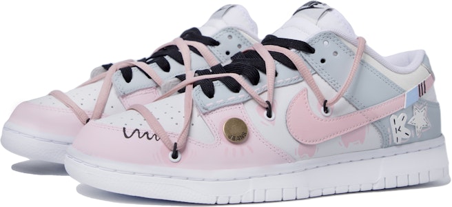 【定制球鞋】 Nike Dunk Low 特殊鞋盒 你好甜心 撞色 塗鴉 簡約 低幫 板鞋 男款 粉綠 Lookbook 【定制球鞋】 Nike Dunk Low 特殊鞋盒 你好甜心 撞色 塗鴉 簡約 低幫 板鞋 男款 粉綠