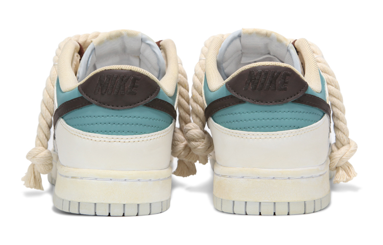 Shop [Zapatillas Personalizadas] Nike Dunk Low 'Cintas de Cáñamo Beige Oxidado' DH9765-102(Team24-女款棕勾做旧)