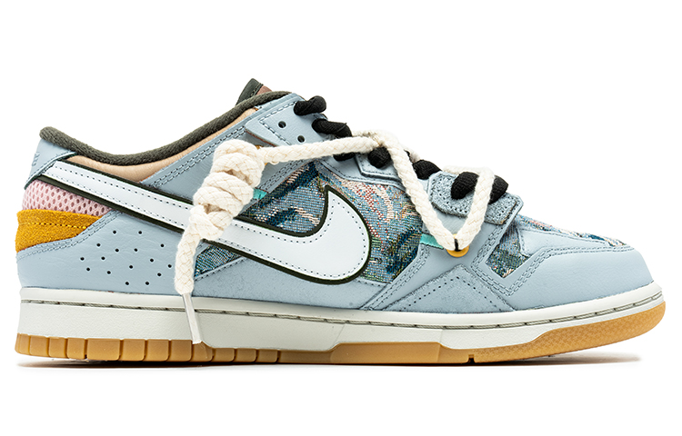 Order Zapatillas Nike Dunk Low 'Heron Stitchwork' Desconstruidas - Azul Blanco DB0500-200(TeamB-男款拼接油画风白蓝)