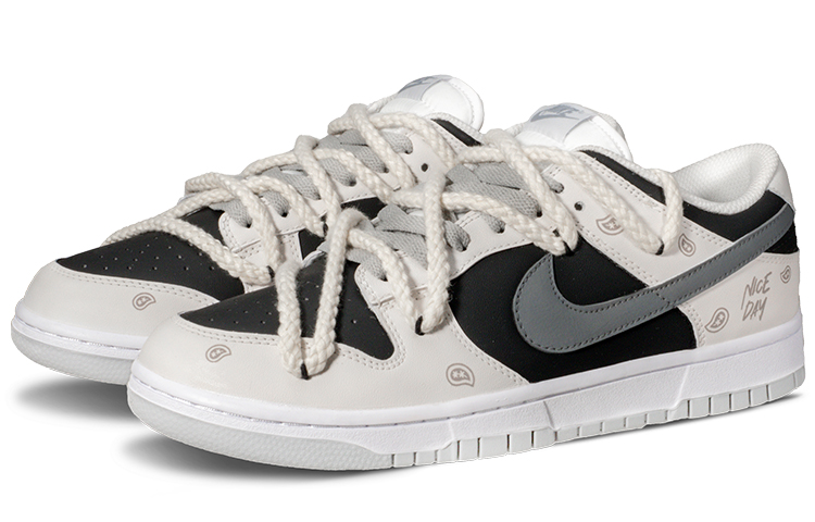 Shop [Shoes Custom] Nike Dunk Low 'Floral Hip-Hop Pantai Barat' DV0831-101(Team62-奇遇腰果花)