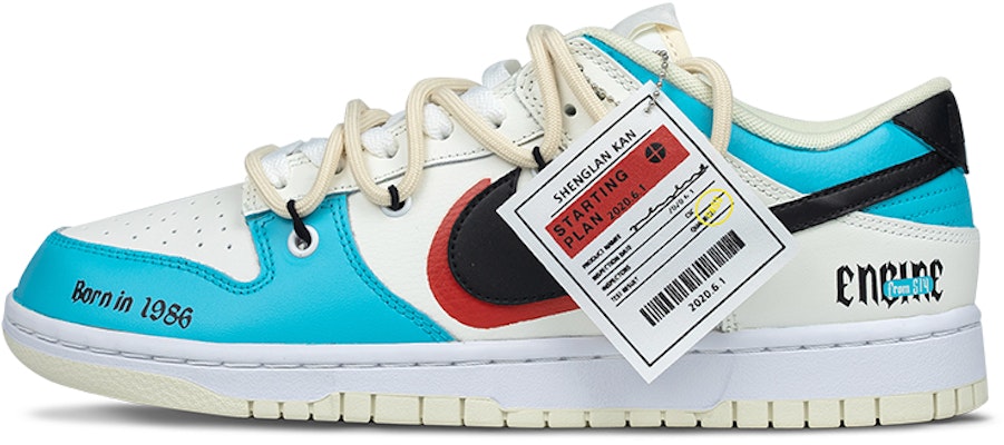 나이키 덩크 로우 '힙합 블루화이트' (커스텀) DJ6188-100(Team62-极限时速) Buy 나이키 덩크 로우 '힙합 블루화이트' (커스텀) DJ6188-100(Team62-极限时速)