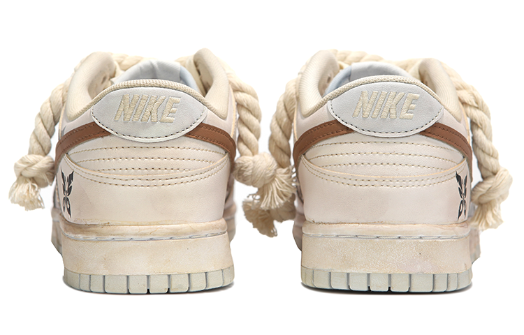 Shop [Kasut Custom] Nike Dunk Low 'Gelombang Panas Cinta Rama-rama' DV0831-101(Team24-男款蝴蝶恋棕勾)