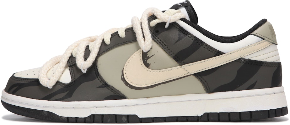 【客製化球鞋】Nike Dunk Low 熾浪 飛簷走壁 筆觸 淬鍊 浸染 解構束帶 復古 舒適 低筒 板鞋 GS 黑綠色 Buy 【客製化球鞋】Nike Dunk Low 熾浪 飛簷走壁 筆觸 淬鍊 浸染 解構束帶 復古 舒適 低筒 板鞋 GS 黑綠色