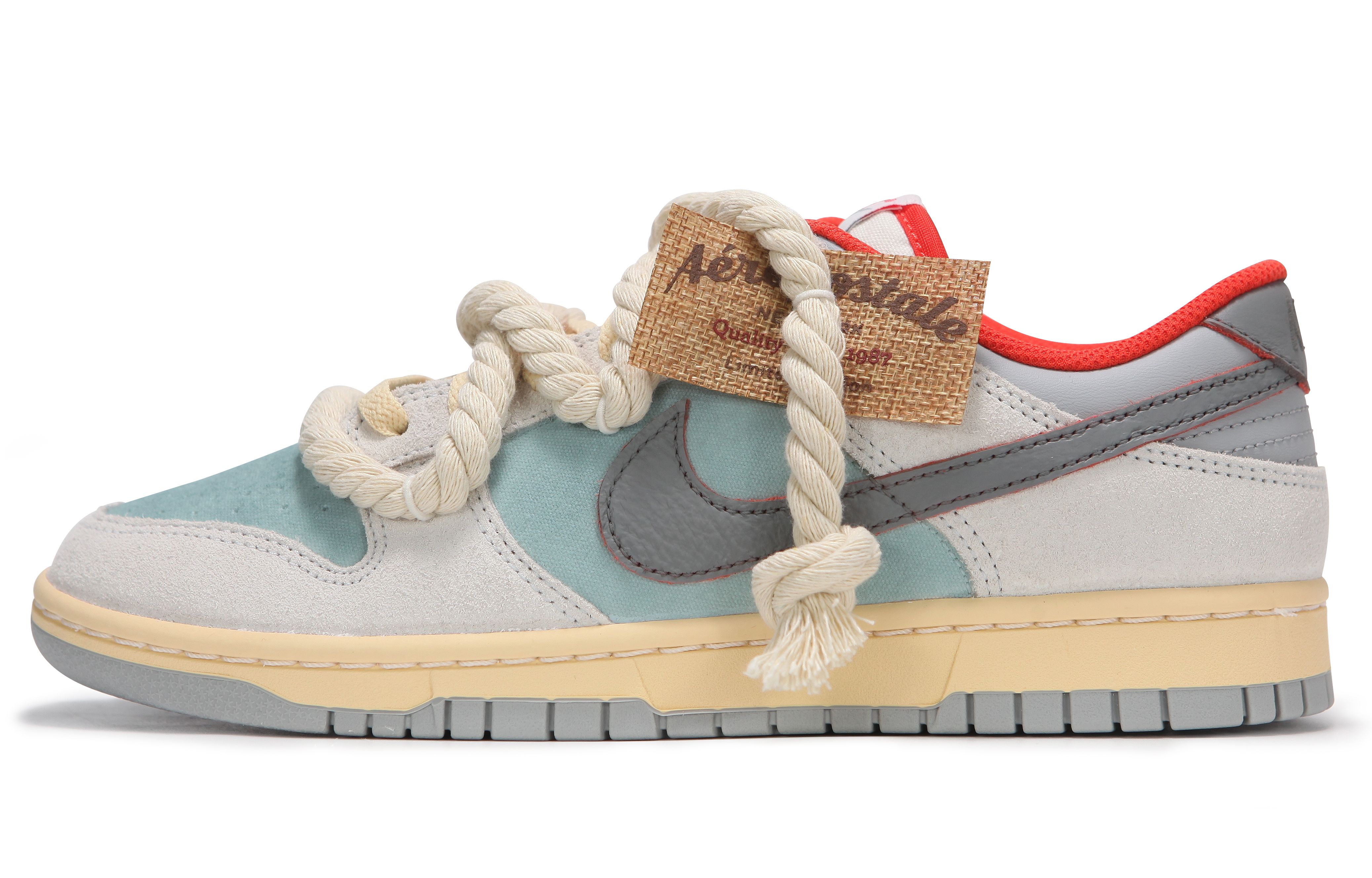 Buy [Kasut Custom] Nike Dunk Low 'Gelombang Panas Hijau Kelabu' FJ5429-133-486733