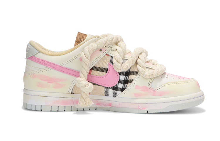 Order [Nike Dunk Low Sepatu Kustom] 'Hot Wave Pink' DH9765-102(Team24-女款粉勾格子)