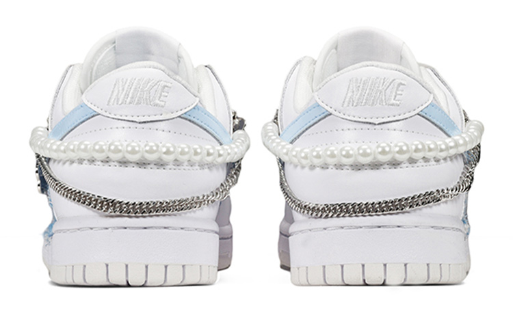 Shop [定制款鞋] Nike Dunk Low '千鸟格' DH9765-100(TeamE-千鸟格纹白蓝S-BOX)