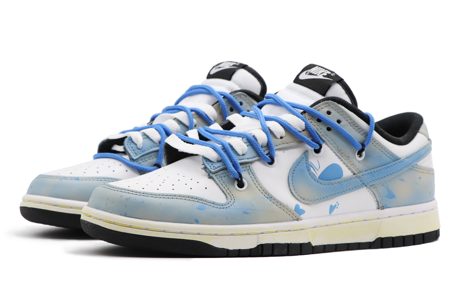 [Custom Shoes] Nike Dunk Low 'Ice Blue - Black White Blue' 圖 3
