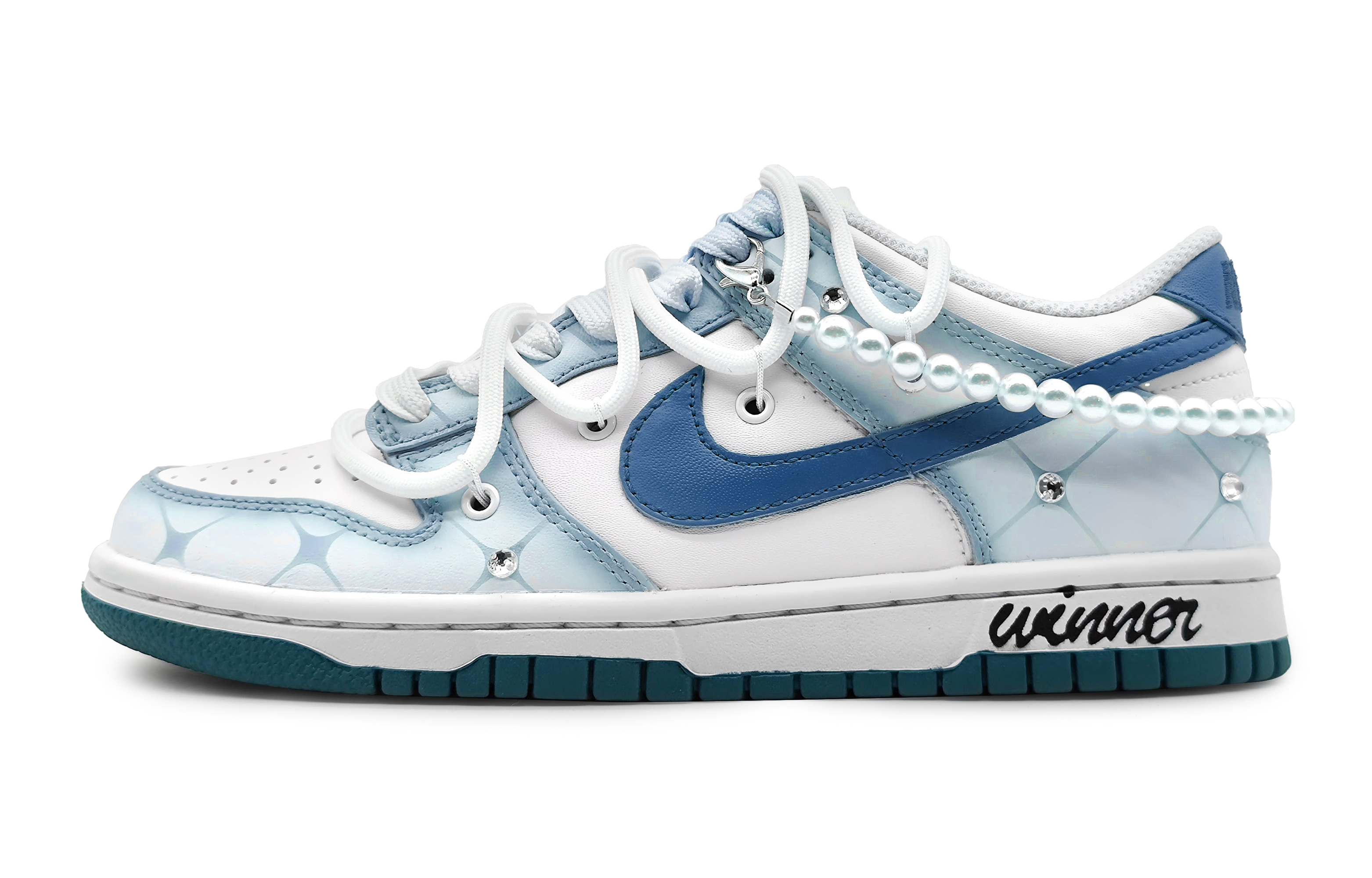 Buy [Zapatos Personalizados] Nike Dunk Low 'Azul Hielo' FD9911-101(Team16-碧蓝星辰2.0)