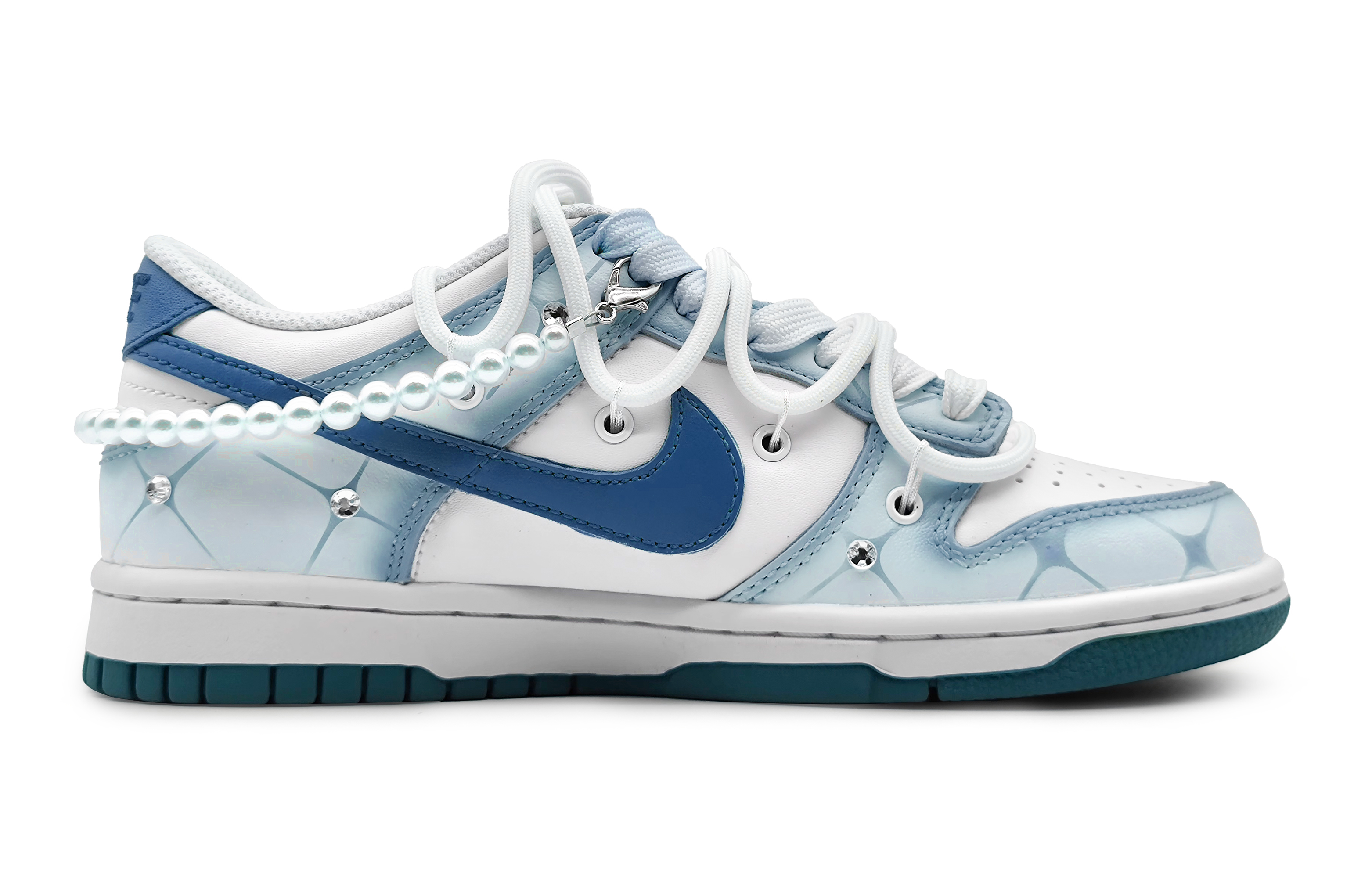 Order [Zapatos Personalizados] Nike Dunk Low 'Azul Hielo' FD9911-101(Team16-碧蓝星辰2.0)