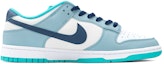 Order 나이키 덩크 로우 '아이스 블루 자스민 그래피티' (커스텀) DV0833-101(Team34-冰蓝茉莉)