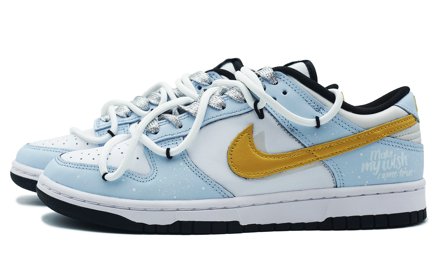 Shop [Sepatu Custom] Nike Dunk Low 'Ice Christmas' DD1391-100(Team108-男款冰雪圣诞S-BOX