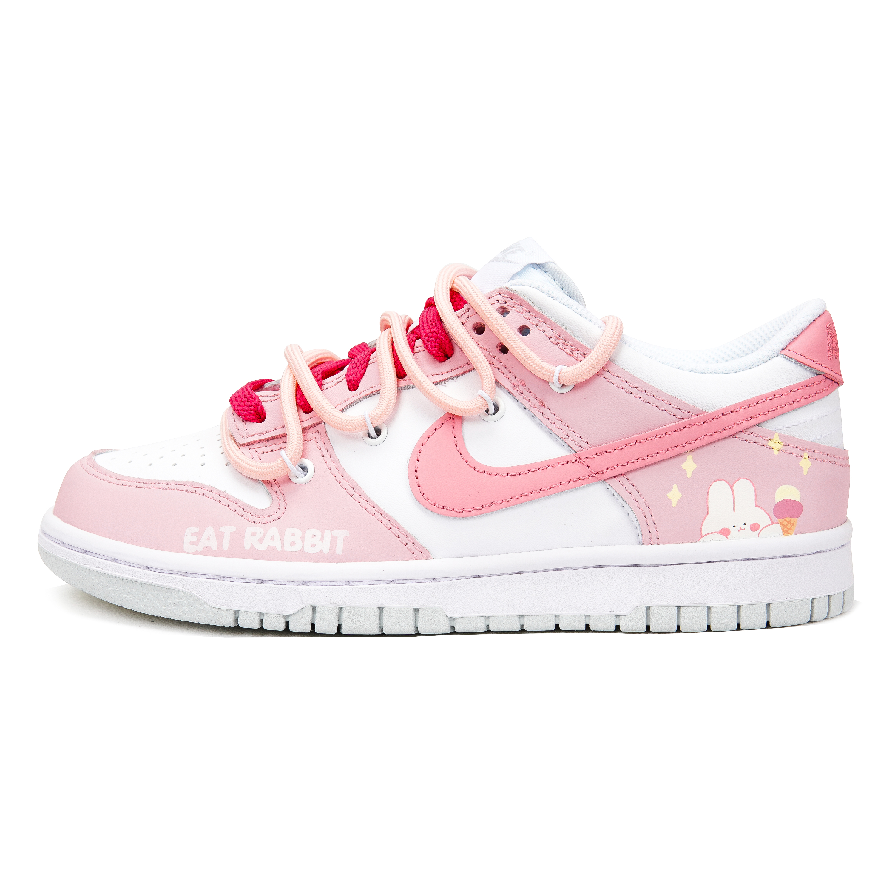 Order [定制鞋] 耐克Dunk Low '冰淇淋粉' DH9765-102(Teamp-甜筒兔玫粉）