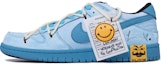 Buy 【定制球鞋】 Nike Dunk Low 達芬奇定制 改造主題定制 隱霧冰川 復古 解構 浸染 情侶 低幫 板鞋 GS 冰川藍