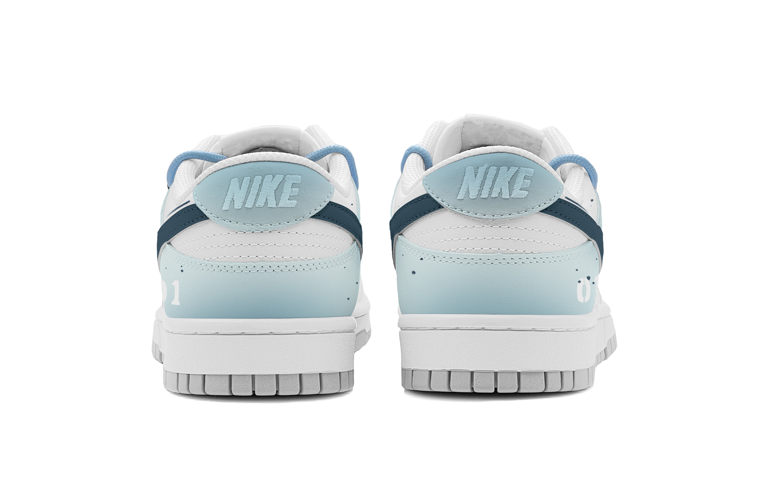 Shop [Sepatu Kustom] Nike Dunk Low 'Ice Mint' DV0831-101(TeamS-清凉薄荷男S-BOX)