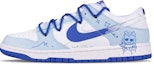 Order 【訂製球鞋】 Nike Dunk 城 小熊過大年 特殊包裝 融冰奇境 防滑減震耐磨 低筒 板鞋 男款 藍白
