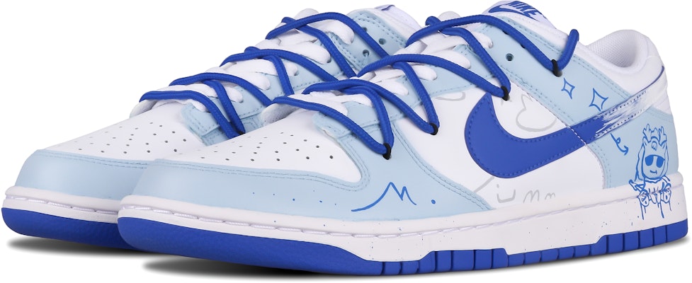 【訂製球鞋】 Nike Dunk 城 小熊過大年 特殊包裝 融冰奇境 防滑減震耐磨 低筒 板鞋 男款 藍白 Shop 【訂製球鞋】 Nike Dunk 城 小熊過大年 特殊包裝 融冰奇境 防滑減震耐磨 低筒 板鞋 男款 藍白